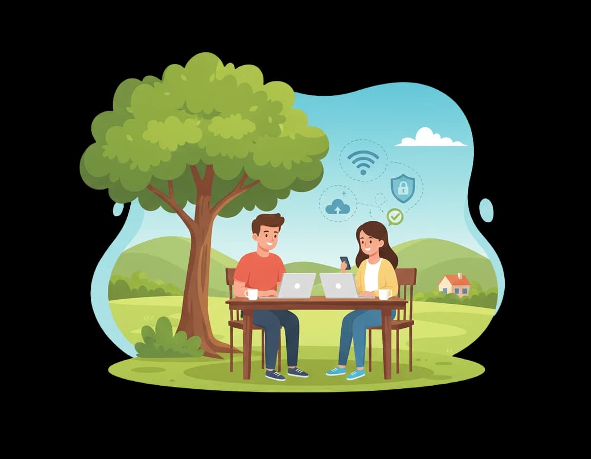 Remote Workers illustration