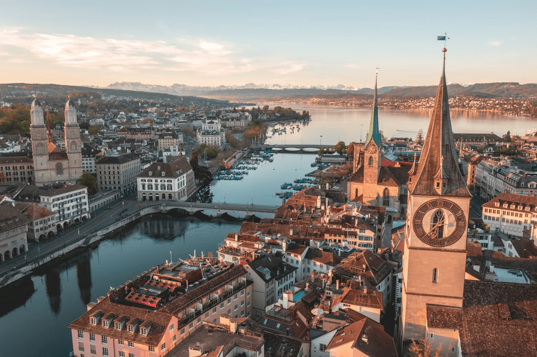 Beautiful Swiss cities and historic architecture Beautiful Swiss cities and historic architecture